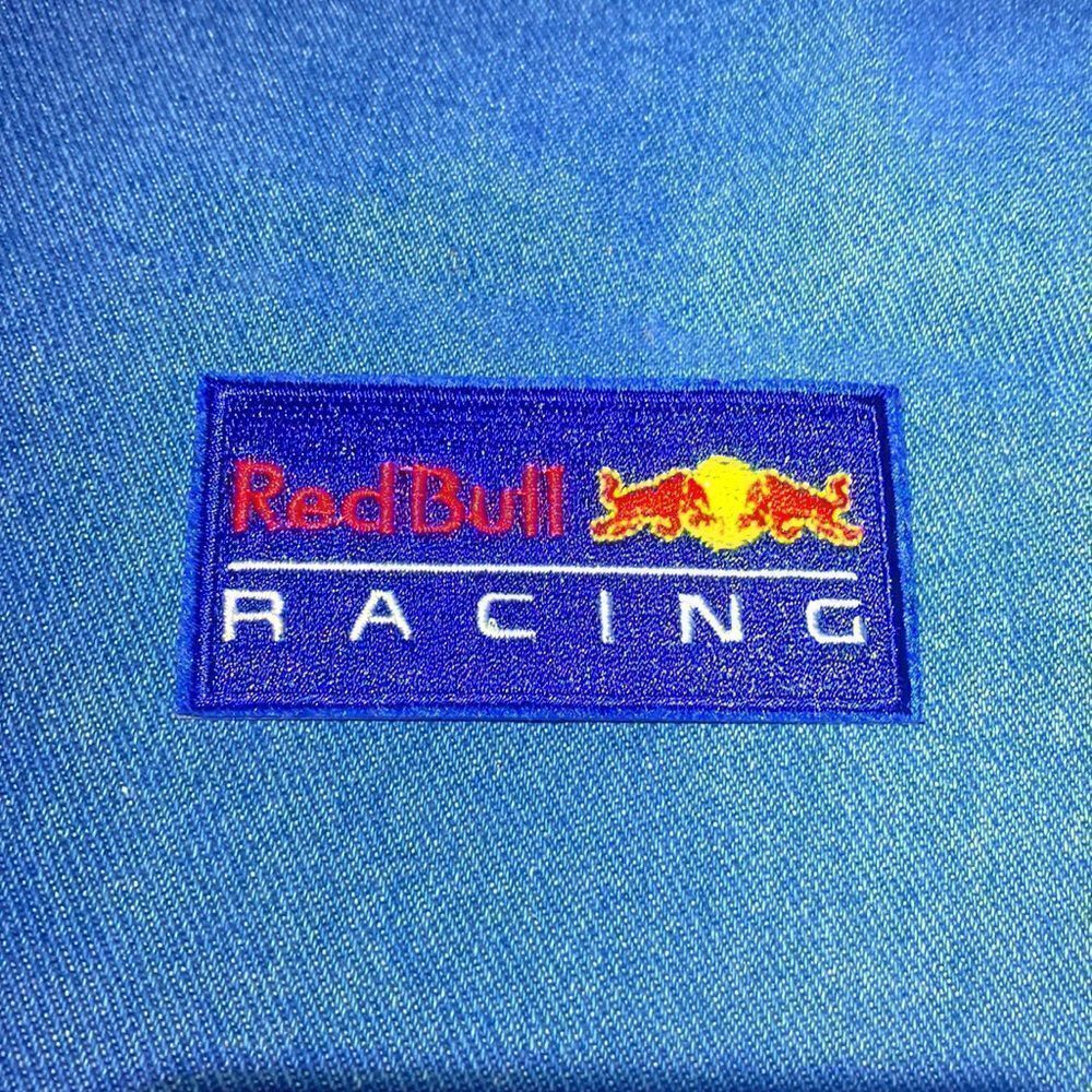 Two Red Bull Patch Sew On blue and white